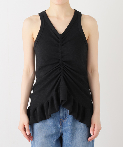JOINT WORKS(ジョイントワークス)の「OURSAALTY / アワーソルティ Easy layered sleeveless(Tシャツ/カットソー・レディース・ブラック/アイボリー・FREE)」の21枚目の写真