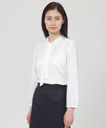 Paul Stuart（ポールスチュアート）の「【ウォッシャブル/防しわ性/吸水速乾】エレガントジョーゼット　ブラウス（シャツ/ブラウス）」