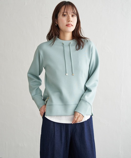 ikka(イッカ)の「【雑誌InRed4月号掲載】GOKU楽カノコダンボールプルオーバー(スウェット・レディース・グレイッシュベージュ/サックスブルー/ピンク/オフホワイト/ミント/チャコール・L/M/S)」の19枚目の写真