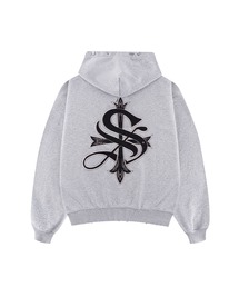 SUPPLIER（サプライヤー）の「ジップパーカー｜Pierced Tribal Cross Zip Hoodie｜SUPPLIER（パーカー）」