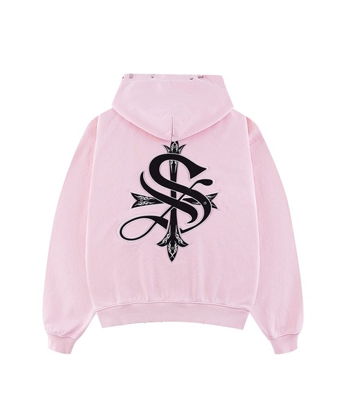ジップパーカー｜Pierced Tribal Cross Zip Hoodie｜SUPPLIER