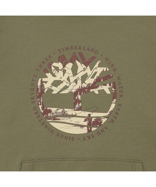 Timberland（ティンバーランド）の「ツリーロゴ グラフィック フーディー メンズ（パーカー・メンズ・カーキ・LARGE/MEDIUM/SMALL/X-LARGE/XX-LARGE）」の7枚目の写真