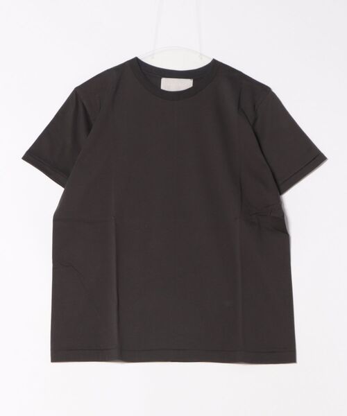 WALANCE(ワランス)の「organic cotton jersey basic fit tee(Tシャツ/カットソー・レディース・オフホワイト/スミクロ/ネイビー・FREE)」の2枚目の写真
