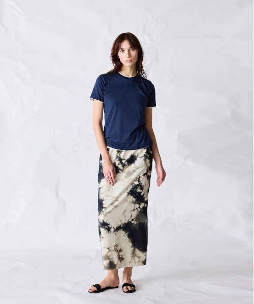 WALANCE(ワランス)の「organic cotton jersey basic fit tee(Tシャツ/カットソー・レディース・オフホワイト/スミクロ/ネイビー・FREE)」の5枚目の写真