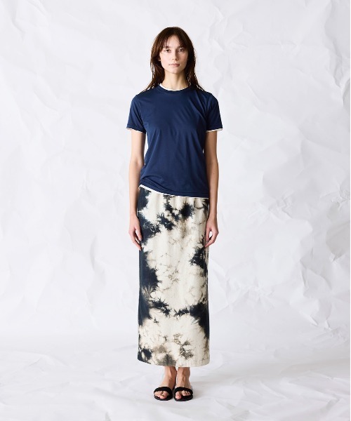 WALANCE(ワランス)の「organic cotton jersey basic fit tee(Tシャツ/カットソー・レディース・オフホワイト/スミクロ/ネイビー・FREE)」の10枚目の写真