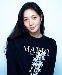 Mardi Mercredi（マルディメクルディ）の「TSHIRT LONG SLEEVE LILIES & ROSES   Tシャツ ロングスリーブ リリー ローズ（Tシャツ/カットソー）」
