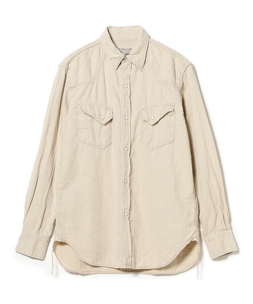 BEAMS PLUS(ビームスプラス)の「【別注】REMI RELIEF / Cotton Linen Western Shirt Classic Fit(シャツ/ブラウス・メンズ・オフホワイト・SMALL/XX-LARGE/X-LARGE/LARGE/MEDIUM)」の4枚目の写真