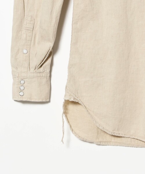 BEAMS PLUS(ビームスプラス)の「【別注】REMI RELIEF / Cotton Linen Western Shirt Classic Fit(シャツ/ブラウス・メンズ・オフホワイト・SMALL/XX-LARGE/X-LARGE/LARGE/MEDIUM)」の6枚目の写真