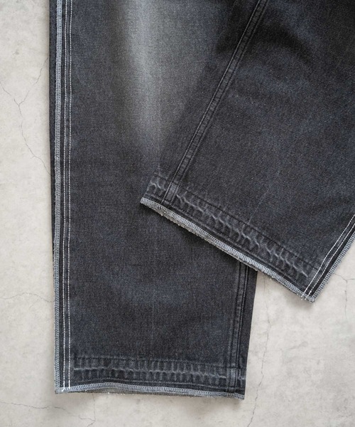 Iroquois（イロコイ）の「LAYERED BUGGY PANTS（デニムパンツ・メンズ・サックスブルー/ブラック/インディゴブルー/ライトグレー・2/4/3/5）」の10枚目の写真