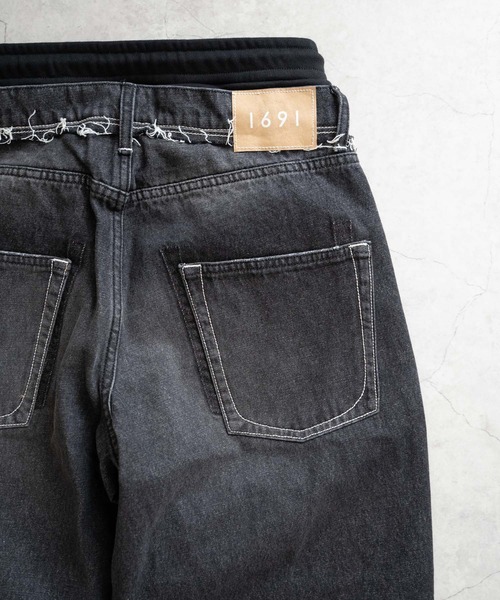 Iroquois（イロコイ）の「LAYERED BUGGY PANTS（デニムパンツ・メンズ・サックスブルー/ブラック/インディゴブルー/ライトグレー・2/4/3/5）」の8枚目の写真