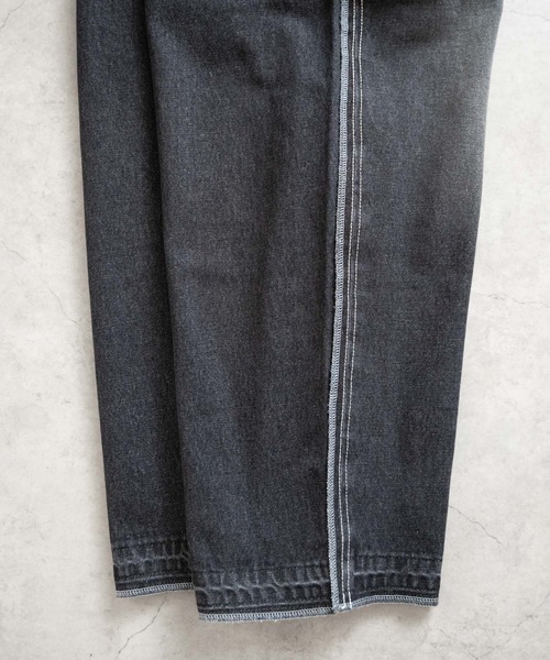 Iroquois（イロコイ）の「LAYERED BUGGY PANTS（デニムパンツ・メンズ・サックスブルー/ブラック/インディゴブルー/ライトグレー・2/4/3/5）」の9枚目の写真