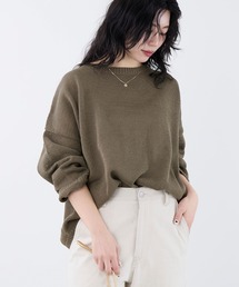 MICA&DEAL（マイカ＆ディール）の「【WEB限定カラーあり】ボートネックルーズニットプルオーバー（ニット/セーター）」