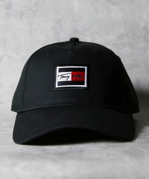 TOMMY HILFIGER（トミーヒルフィガー）の「TOMMY HILFIGER ロゴキャップ（キャップ・メンズ・ブラック/ピンク・FREE）」の8枚目の写真