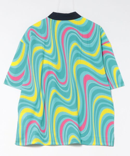 Loudmouth（ラウドマウス）の「LOUDMOUTH/ラウドマウス ゴルフウェア 吸汗速乾 UVカット 接触冷感 スムース モックネック シャツ（Tシャツ/カットソー・メンズ・オレンジ/ネイビー/ホワイト・3L/LL/L/M）」の10枚目の写真