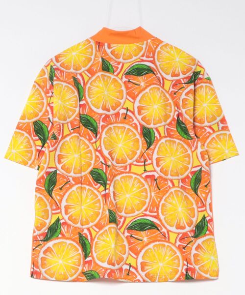 Loudmouth（ラウドマウス）の「LOUDMOUTH/ラウドマウス ゴルフウェア 吸汗速乾 UVカット 接触冷感 スムース モックネック シャツ（Tシャツ/カットソー・メンズ・オレンジ/ネイビー/ホワイト・3L/LL/L/M）」の11枚目の写真