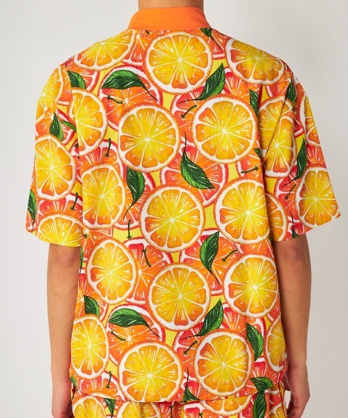 Loudmouth（ラウドマウス）の「LOUDMOUTH/ラウドマウス ゴルフウェア 吸汗速乾 UVカット 接触冷感 スムース モックネック シャツ（Tシャツ/カットソー・メンズ・オレンジ/ネイビー/ホワイト・3L/LL/L/M）」の5枚目の写真
