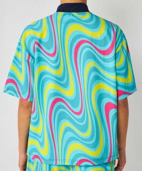 Loudmouth（ラウドマウス）の「LOUDMOUTH/ラウドマウス ゴルフウェア 吸汗速乾 UVカット 接触冷感 スムース モックネック シャツ（Tシャツ/カットソー・メンズ・オレンジ/ネイビー/ホワイト・3L/LL/L/M）」の18枚目の写真