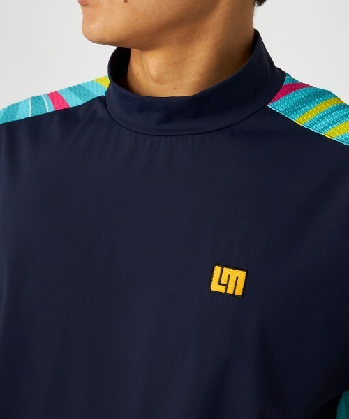 Loudmouth（ラウドマウス）の「LOUDMOUTH/ラウドマウス ゴルフウェア 吸汗速乾 UVカット 接触冷感 スムース モックネック シャツ（Tシャツ/カットソー・メンズ・オレンジ/ネイビー/ホワイト・3L/LL/L/M）」の19枚目の写真