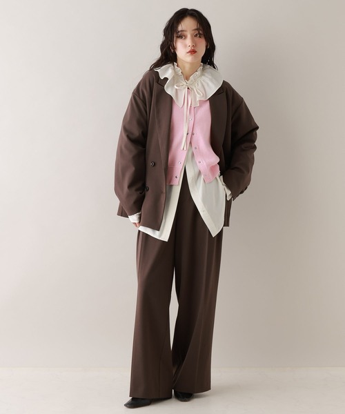 RAGEBLUE（レイジブルー）の「フリルカラーチュニックブラウス（シャツ/ブラウス・レディース・ホワイト/グリーン・FREE）」の19枚目の写真