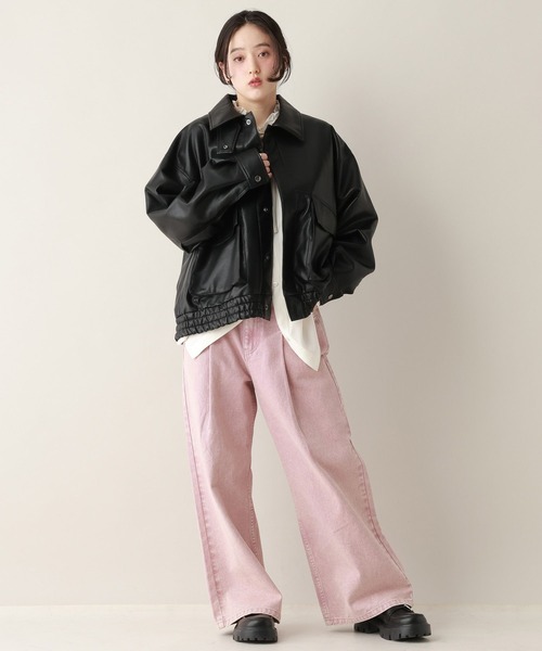 RAGEBLUE（レイジブルー）の「フリルカラーチュニックブラウス（シャツ/ブラウス・レディース・ホワイト/グリーン・FREE）」の20枚目の写真