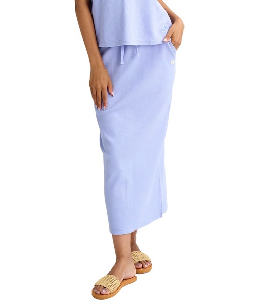 BILLABONG(ビラボン)の「BILLABONG ウィメンズ RIB WAFFLE SKIRT スカート 【2026年春夏モデル】(スカート・レディース・アイボリー/ブルー系その他/オレンジ系その他・MEDIUM/LARGE)」の1枚目の写真