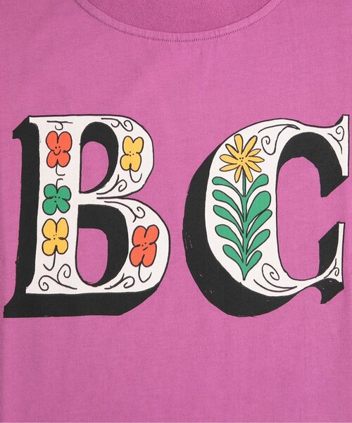 BOBO CHOSES(ボボショーズ)の「Spring Letters 半袖Tシャツ【キッズ】(Tシャツ/カットソー・キッズ・ローズ・110/100/120/130)」の2枚目の写真