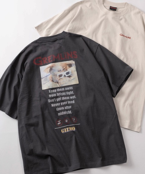 SlashDate（スラッシュデイト）の「【71】【Warner Bros/ワーナー・ブラザース】ペニーワイズ グレムリン ユーズドライク プリントTシャツ/バックプリント/ユニセックス/レディース/メンズ（Tシャツ/カットソー・レディース・グレー系5/グレー系4/アイボリー系5/アイボリー系4/グレー系1/グレー系/グレー系3/グレー系2/アイボリー系1/アイボリー系/アイボリー系3/アイボリー系2・XL/L/M）」の7枚目の写真