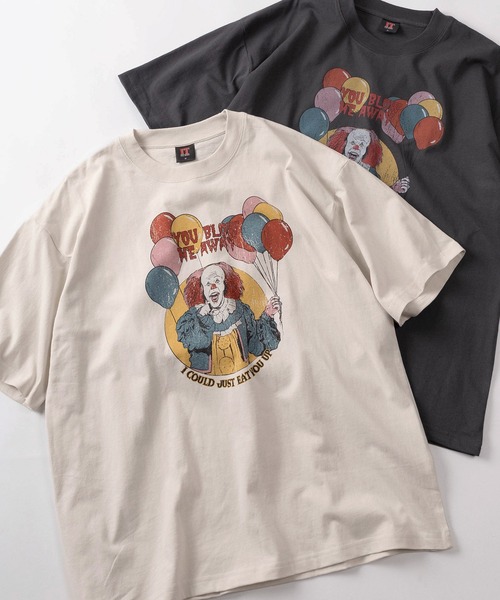 SlashDate（スラッシュデイト）の「【71】【Warner Bros/ワーナー・ブラザース】ペニーワイズ グレムリン ユーズドライク プリントTシャツ/バックプリント/ユニセックス/レディース/メンズ（Tシャツ/カットソー・レディース・グレー系5/グレー系4/アイボリー系5/アイボリー系4/グレー系1/グレー系/グレー系3/グレー系2/アイボリー系1/アイボリー系/アイボリー系3/アイボリー系2・XL/L/M）」の8枚目の写真