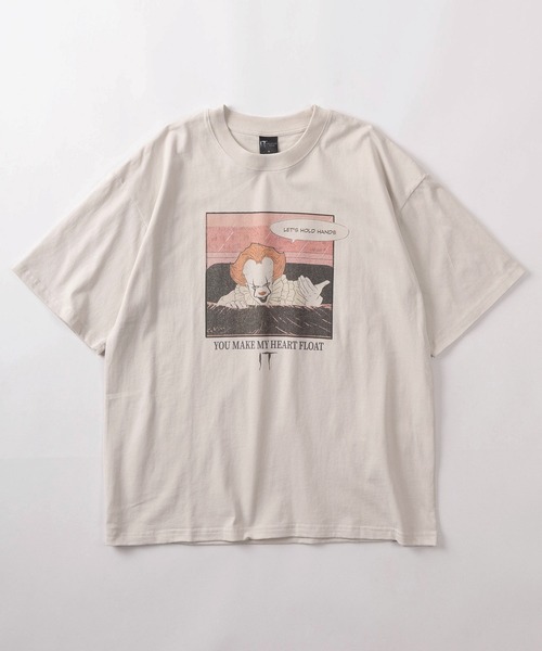 SlashDate（スラッシュデイト）の「【71】【Warner Bros/ワーナー・ブラザース】ペニーワイズ グレムリン ユーズドライク プリントTシャツ/バックプリント/ユニセックス/レディース/メンズ（Tシャツ/カットソー・レディース・グレー系5/グレー系4/アイボリー系5/アイボリー系4/グレー系1/グレー系/グレー系3/グレー系2/アイボリー系1/アイボリー系/アイボリー系3/アイボリー系2・XL/L/M）」の15枚目の写真