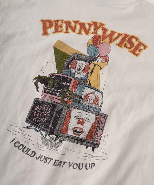 SlashDate（スラッシュデイト）の「【71】【Warner Bros/ワーナー・ブラザース】ペニーワイズ グレムリン ユーズドライク プリントTシャツ/バックプリント/ユニセックス/レディース/メンズ（Tシャツ/カットソー・レディース・グレー系5/グレー系4/アイボリー系5/アイボリー系4/グレー系1/グレー系/グレー系3/グレー系2/アイボリー系1/アイボリー系/アイボリー系3/アイボリー系2・XL/L/M）」の21枚目の写真