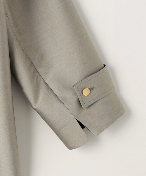 K.T KIYOKO TAKASE(キヨコタカセ)の「シルクチェック コンバーチブルステンカラーコート(ステンカラーコート・レディース・グレイッシュベージュ/ネイビー・9号)」の15枚目の写真