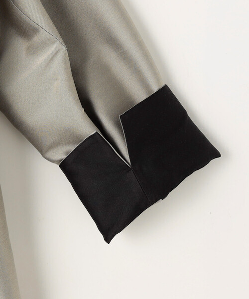 K.T KIYOKO TAKASE(キヨコタカセ)の「シルクチェック コンバーチブルステンカラーコート(ステンカラーコート・レディース・グレイッシュベージュ/ネイビー・9号)」の16枚目の写真