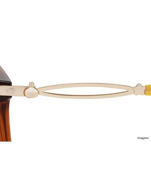 Zoff（ゾフ）の「Zoff｜ちいかわ【うさぎモデル】ボストン型メガネ｜軽量 眼鏡 伊達めがね 度付き（レンズ交換券付） 度あり 度なし メンズ レディース ユニセックス おしゃれ 読書（メガネ・レディース・ブラウン系その他5・FREE）」の4枚目の写真