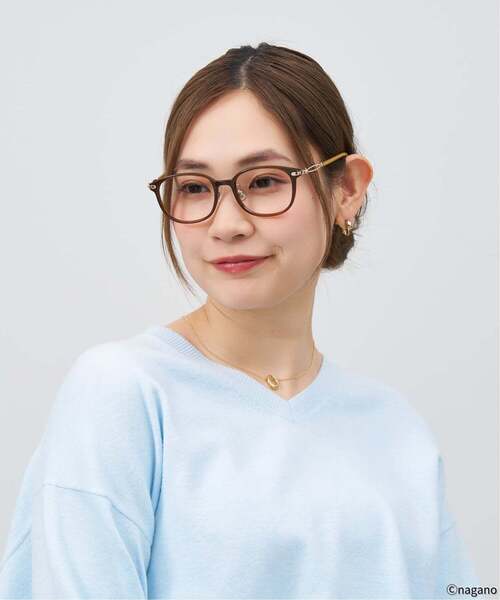 Zoff（ゾフ）の「Zoff｜ちいかわ【うさぎモデル】ボストン型メガネ｜軽量 眼鏡 伊達めがね 度付き（レンズ交換券付） 度あり 度なし メンズ レディース ユニセックス おしゃれ 読書（メガネ・レディース・ブラウン系その他5・FREE）」の7枚目の写真