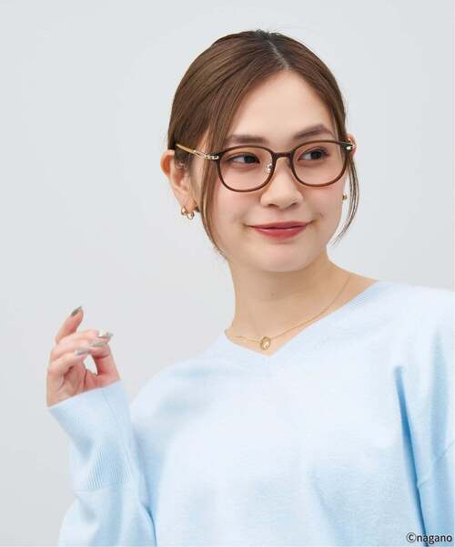 Zoff（ゾフ）の「Zoff｜ちいかわ【うさぎモデル】ボストン型メガネ｜軽量 眼鏡 伊達めがね 度付き（レンズ交換券付） 度あり 度なし メンズ レディース ユニセックス おしゃれ 読書（メガネ・レディース・ブラウン系その他5・FREE）」の8枚目の写真