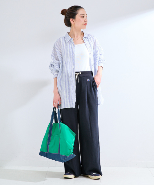 Champion(チャンピオン)の「ウォッシャブル / Champion / チャンピオン 別注 SWEATPANTS(スウェットパンツ・レディース・ネイビー/チャコールグレー/ホワイト・FREE)」の20枚目の写真