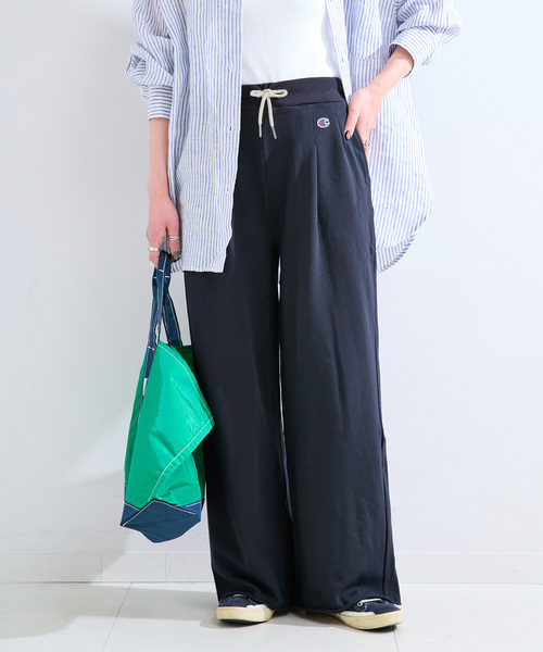 Champion(チャンピオン)の「ウォッシャブル / Champion / チャンピオン 別注 SWEATPANTS(スウェットパンツ・レディース・ネイビー/チャコールグレー/ホワイト・FREE)」の22枚目の写真