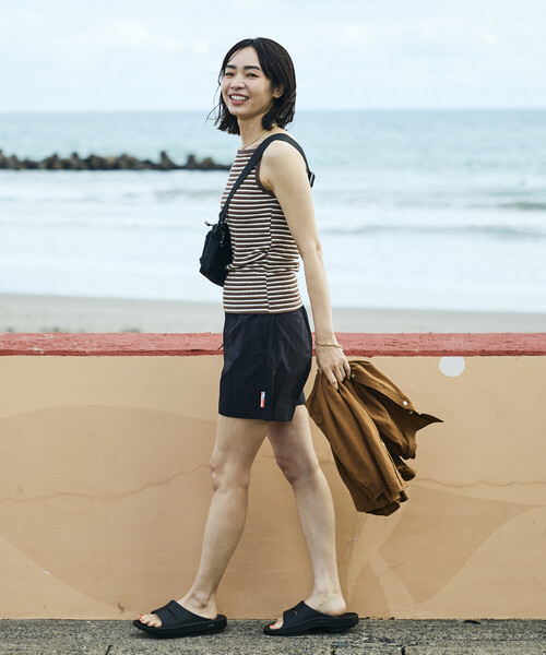 FREAK'S STORE(フリークスストア)の「【Beach & Festival】リサイクルナイロン イージーショーツ 巾着バッグ付き(その他パンツ・レディース・ベージュ/レオパード/ピンク/その他/オリーブ/ブラック・MEDIUM/SMALL)」の21枚目の写真