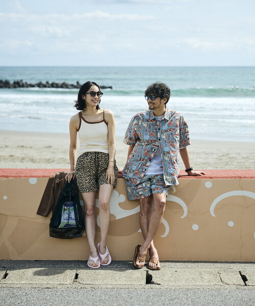 FREAK'S STORE(フリークスストア)の「【Beach & Festival】リサイクルナイロン イージーショーツ 巾着バッグ付き(その他パンツ・レディース・ベージュ/レオパード/ピンク/その他/オリーブ/ブラック・MEDIUM/SMALL)」の13枚目の写真