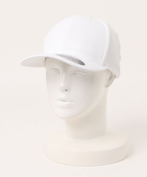 FLEXFIT（フレックスフィット）の「【Flexfit】3D Hexagon Stretch Jersey Cap（キャップ・メンズ・ブラック/ダークグレー/ホワイト・S-M/L-XL）」の4枚目の写真