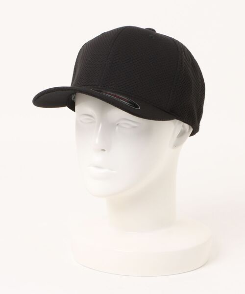 FLEXFIT（フレックスフィット）の「【Flexfit】3D Hexagon Stretch Jersey Cap（キャップ・メンズ・ブラック/ダークグレー/ホワイト・S-M/L-XL）」の5枚目の写真