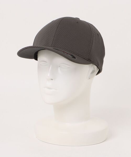 FLEXFIT（フレックスフィット）の「【Flexfit】3D Hexagon Stretch Jersey Cap（キャップ・メンズ・ブラック/ダークグレー/ホワイト・S-M/L-XL）」の6枚目の写真