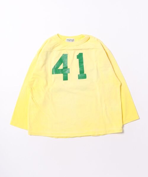 DENIM DUNGAREE（デニムダンガリー）の「Vintage Cotton Jersey 41 Long Sleeve Tee（Tシャツ/カットソー・キッズ・イエロー・145/135）」の4枚目の写真