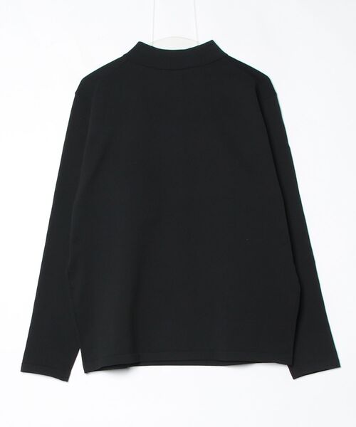 Perfect Suit FActory（パーフェクトスーツファクトリー）の「【ベーシック/上品/きれい見え】長袖ニットポロ　ブラック/グレー/ネイビー（ポロシャツ・メンズ・ネイビー/グレー/ブラック・L/M）」の11枚目の写真