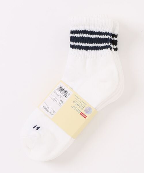 ADPOSION（アドポーション）の「【Healthknit / ヘルスニット】3足セット ヘビーウェイトクウォーターソックス　 / 3PACK SET SOCKS（ソックス/靴下・メンズ・ホワイト系3/その他4/その他7/ホワイト/ホワイト系4/グレー系1/その他1/その他2/その他3/その他5/ホワイト系1/ホワイト系2/グレー系2/その他6・FREE）」の7枚目の写真