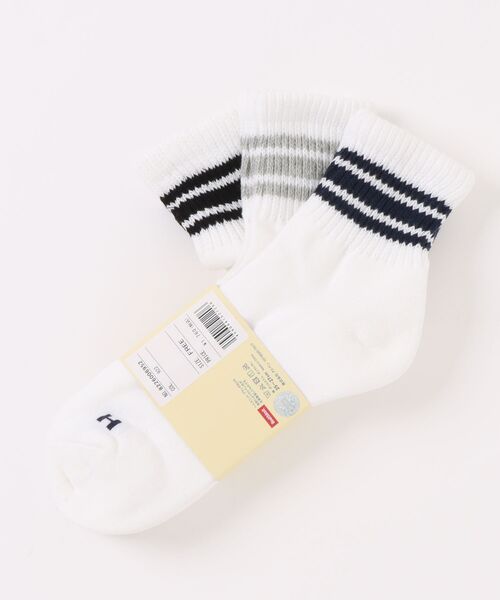 ADPOSION（アドポーション）の「【Healthknit / ヘルスニット】3足セット ヘビーウェイトクウォーターソックス　 / 3PACK SET SOCKS（ソックス/靴下・メンズ・ホワイト系3/その他4/その他7/ホワイト/ホワイト系4/グレー系1/その他1/その他2/その他3/その他5/ホワイト系1/ホワイト系2/グレー系2/その他6・FREE）」の22枚目の写真