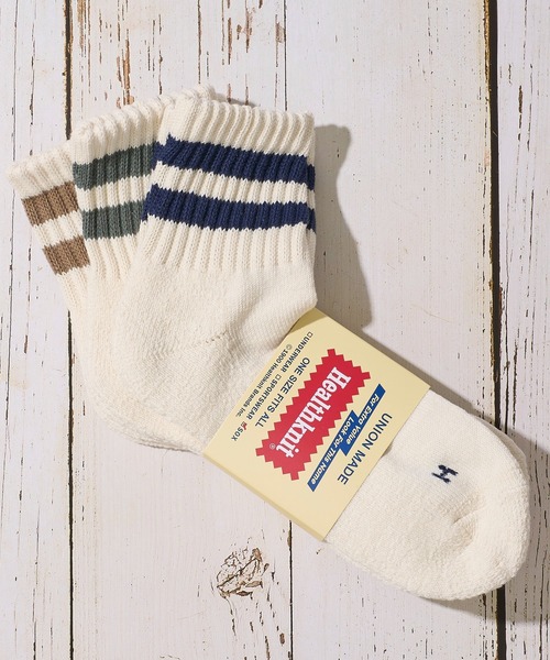 ADPOSION(アドポーション)の「【Healthknit / ヘルスニット】3足セット ヘビーウェイトクウォーターソックス / 3PACK SET SOCKS(ソックス/靴下・メンズ・ホワイト系3/その他4/その他7/ホワイト/ホワイト系4/グレー系1/その他1/その他2/その他3/その他5/ホワイト系1/ホワイト系2/ホワイト系5/その他6・FREE)」の3枚目の写真