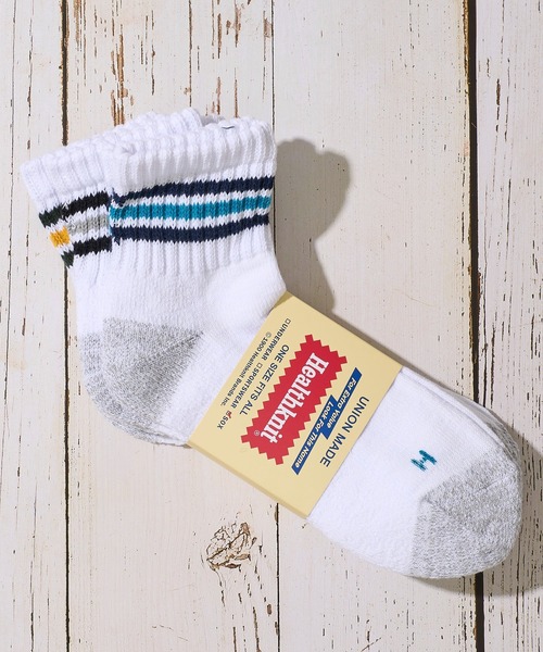 ADPOSION(アドポーション)の「【Healthknit / ヘルスニット】3足セット ヘビーウェイトクウォーターソックス / 3PACK SET SOCKS(ソックス/靴下・メンズ・ホワイト系3/その他4/その他7/ホワイト/ホワイト系4/グレー系1/その他1/その他2/その他3/その他5/ホワイト系1/ホワイト系2/ホワイト系5/その他6・FREE)」の4枚目の写真