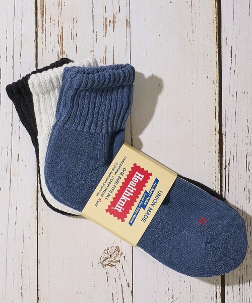 ADPOSION(アドポーション)の「【Healthknit / ヘルスニット】3足セット ヘビーウェイトクウォーターソックス / 3PACK SET SOCKS(ソックス/靴下・メンズ・ホワイト系3/その他4/その他7/ホワイト/ホワイト系4/グレー系1/その他1/その他2/その他3/その他5/ホワイト系1/ホワイト系2/ホワイト系5/その他6・FREE)」の8枚目の写真