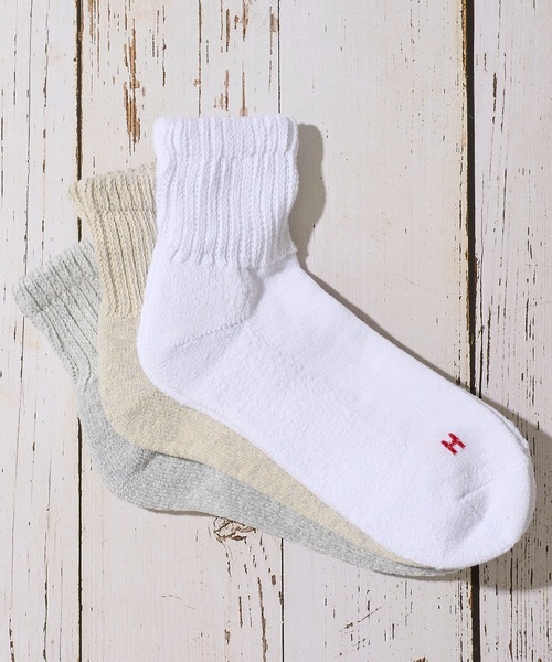 ADPOSION(アドポーション)の「【Healthknit / ヘルスニット】3足セット ヘビーウェイトクウォーターソックス / 3PACK SET SOCKS(ソックス/靴下・メンズ・ホワイト系3/その他4/その他7/ホワイト/ホワイト系4/グレー系1/その他1/その他2/その他3/その他5/ホワイト系1/ホワイト系2/ホワイト系5/その他6・FREE)」の15枚目の写真